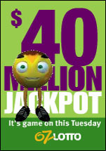 $40 Million Jackpot. It's game this Saturday.